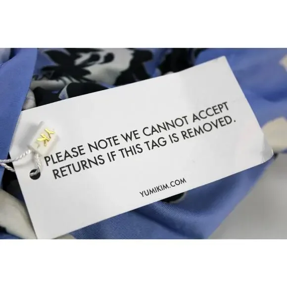 NEW Yumi Kim Maternity XL Hold Tight Dress Wonderful Life Blue Floral Stretchy - Picture 13 of 14